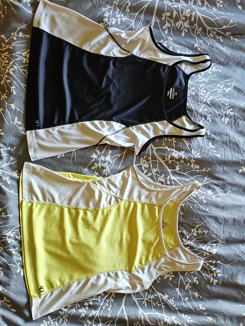 Pearl Izumi Women's Racerback Tank Tops - Black & Yellow